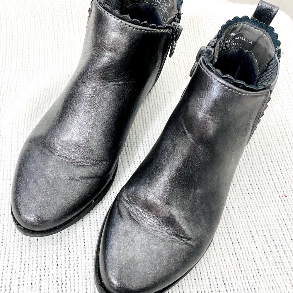 Girls charcoal booties size 12